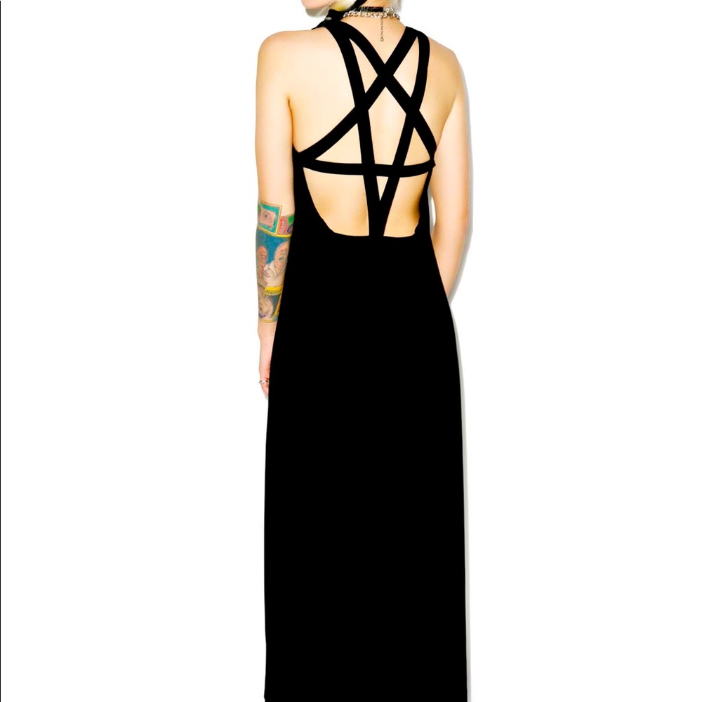 Killstar pentagram maxi dress